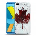 Дизайнерский пластиковый чехол для Huawei Honor 9 Lite флаг Канады