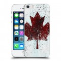 Дизайнерский пластиковый чехол для Iphone 5s флаг Канады