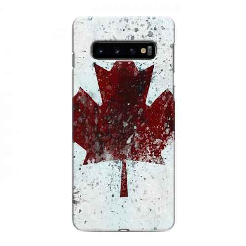 Дизайнерский силиконовый чехол для Samsung Galaxy S10 флаг Канады