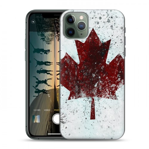 Дизайнерский пластиковый чехол для Iphone 11 Pro флаг Канады