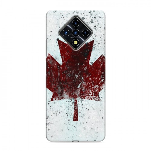 Дизайнерский силиконовый с усиленными углами чехол для Infinix Zero 8 флаг Канады