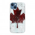 Дизайнерский силиконовый чехол для Iphone 13 флаг Канады