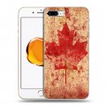 Дизайнерский силиконовый чехол для Iphone 7 Plus / 8 Plus флаг Канады
