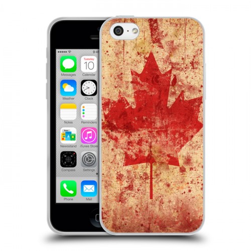 Дизайнерский пластиковый чехол для Iphone 5c флаг Канады