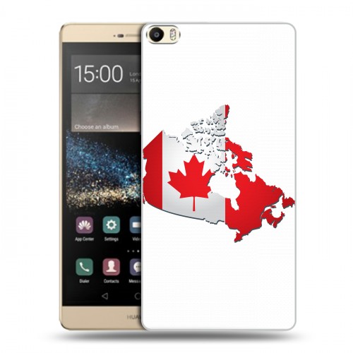 Дизайнерский пластиковый чехол для Huawei P8 Max Флаг Канады