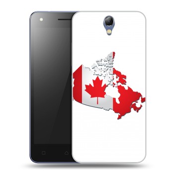 Дизайнерский силиконовый чехол для Lenovo Vibe S1 Lite Флаг Канады (на заказ)