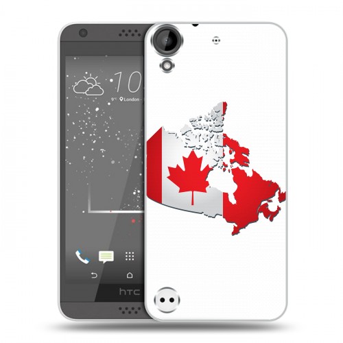 Дизайнерский пластиковый чехол для HTC Desire 530 Флаг Канады