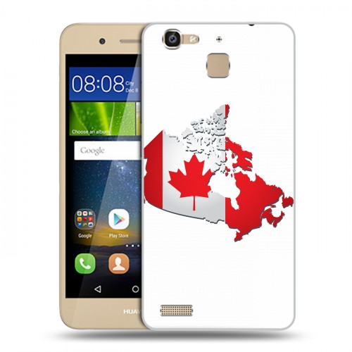 Дизайнерский пластиковый чехол для Huawei GR3 Флаг Канады