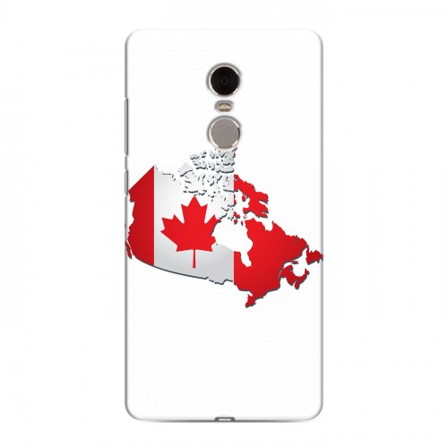 Дизайнерский силиконовый чехол для Xiaomi RedMi Note 4 Флаг Канады