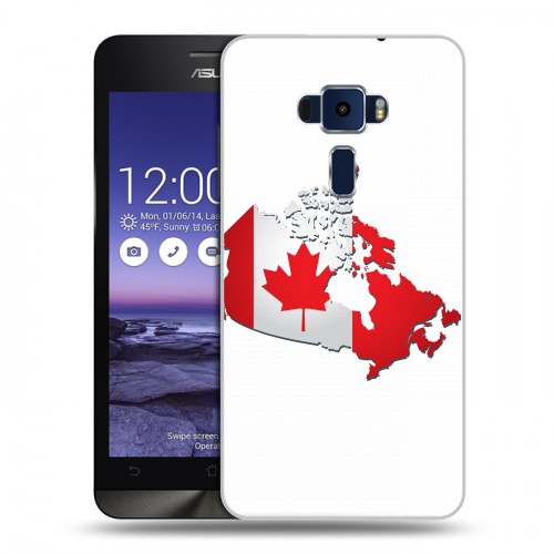 Дизайнерский пластиковый чехол для Asus ZenFone 3 5.2 Флаг Канады