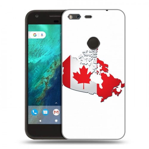 Дизайнерский пластиковый чехол для Google Pixel Флаг Канады