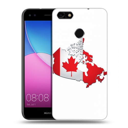 Дизайнерский пластиковый чехол для Huawei Nova Lite (2017) Флаг Канады
