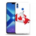 Дизайнерский силиконовый чехол для Huawei Honor 8X Флаг Канады