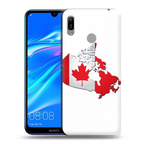 Дизайнерский пластиковый чехол для Huawei Y6 (2019) Флаг Канады