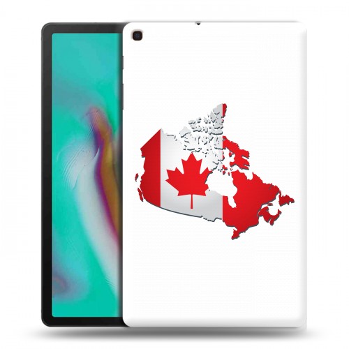 Дизайнерский пластиковый чехол для Samsung Galaxy Tab A 10.1 (2019) Флаг Канады
