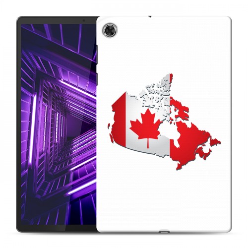 Дизайнерский силиконовый чехол для Lenovo Tab M10 Plus Флаг Канады