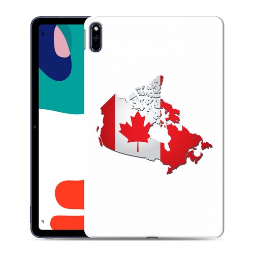 Дизайнерский силиконовый с усиленными углами чехол для Huawei MatePad Флаг Канады