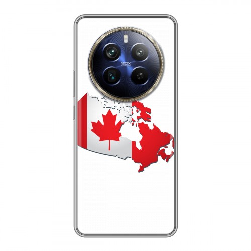 Дизайнерский пластиковый чехол для Realme 12 Plus 5G Флаг Канады
