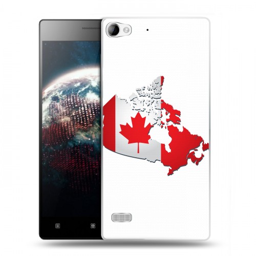 Дизайнерский пластиковый чехол для Lenovo Vibe X2 Флаг Канады