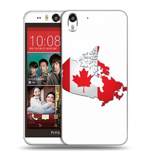 Дизайнерский силиконовый чехол для HTC Desire Eye Флаг Канады
