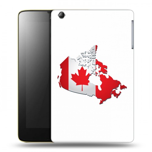 Дизайнерский силиконовый чехол для Lenovo IdeaTab A5500 Флаг Канады