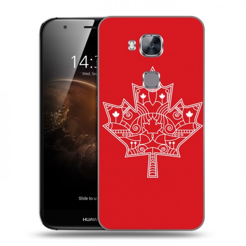 Дизайнерский силиконовый чехол для Huawei G8 Флаг Канады