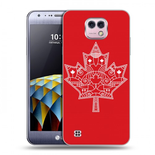 Дизайнерский пластиковый чехол для LG X cam Флаг Канады