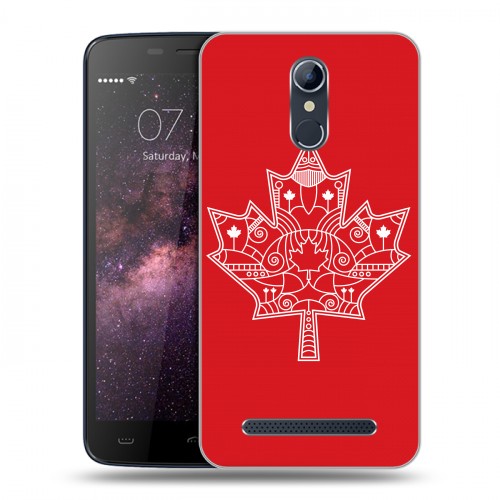 Дизайнерский силиконовый чехол для Homtom HT17 Флаг Канады