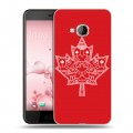 Дизайнерский пластиковый чехол для HTC U Play Флаг Канады
