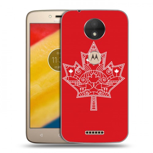 Дизайнерский пластиковый чехол для Motorola Moto C Флаг Канады