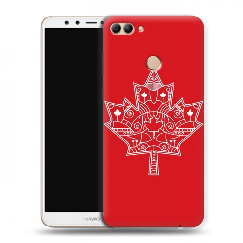 Дизайнерский пластиковый чехол для Huawei Y9 (2018) Флаг Канады