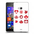 Дизайнерский пластиковый чехол для Microsoft Lumia 540 Флаг Канады