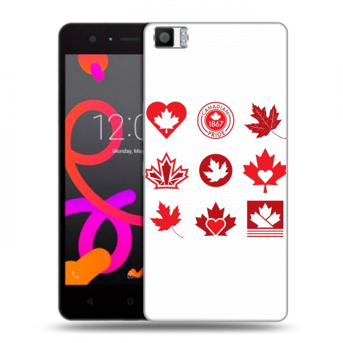 Дизайнерский силиконовый чехол для BQ Aquaris M5 Флаг Канады