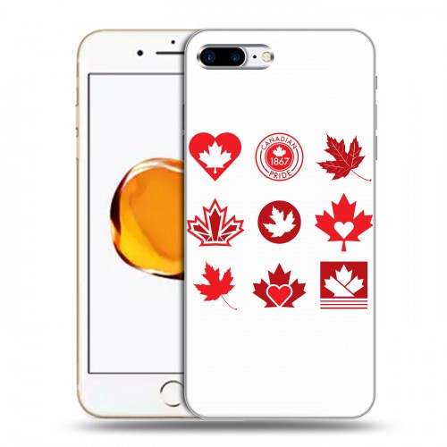 Дизайнерский силиконовый чехол для Iphone 7 Plus / 8 Plus Флаг Канады