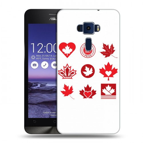 Дизайнерский пластиковый чехол для Asus ZenFone 3 5.2 Флаг Канады
