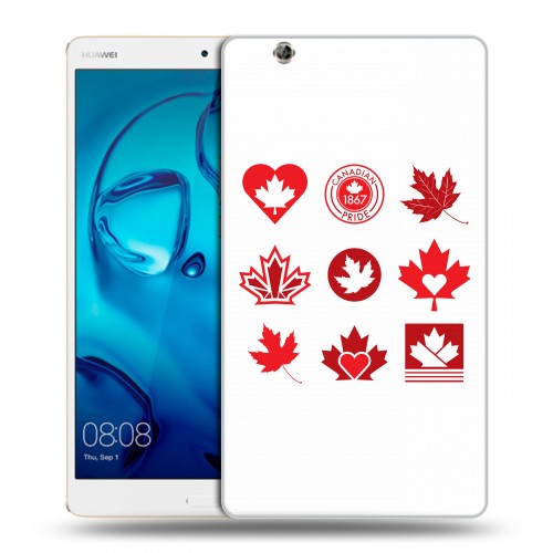 Дизайнерский силиконовый чехол для Huawei MediaPad M3 Флаг Канады