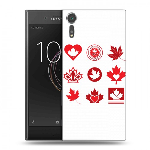Дизайнерский пластиковый чехол для Sony Xperia XZs Флаг Канады