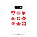 Дизайнерский пластиковый чехол для Samsung Galaxy S10 Plus Флаг Канады