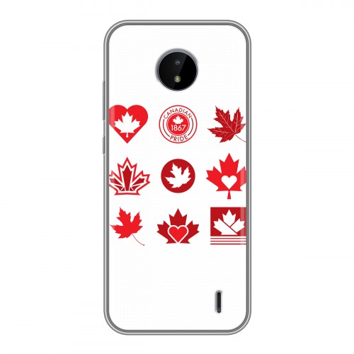 Дизайнерский пластиковый чехол для Nokia C20 Флаг Канады