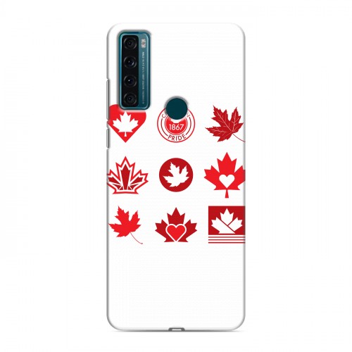 Дизайнерский силиконовый чехол для TCL 20 SE Флаг Канады