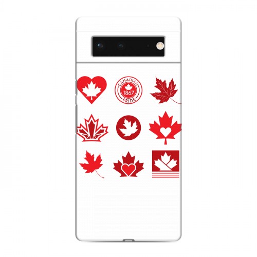 Дизайнерский силиконовый чехол для Google Pixel 6 Флаг Канады