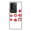 Дизайнерский силиконовый чехол для Vivo S17 Флаг Канады