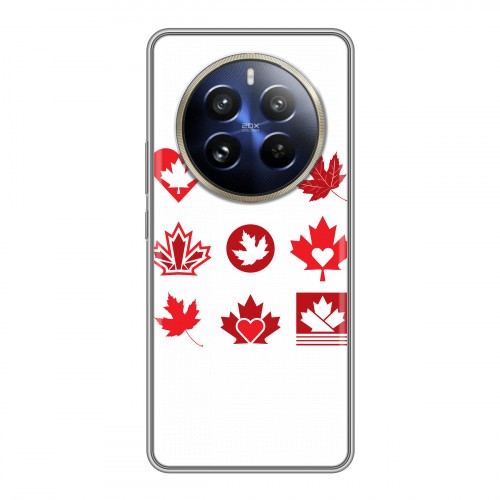 Дизайнерский силиконовый чехол для Realme 12 Pro Plus Флаг Канады