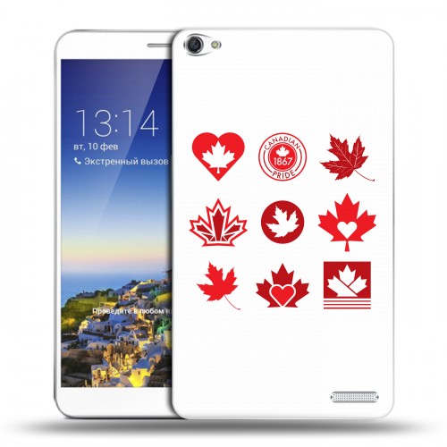 Дизайнерский пластиковый чехол для Huawei MediaPad X1 7.0 Флаг Канады