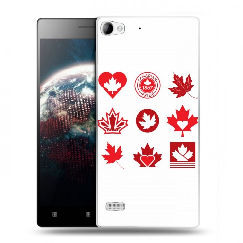 Дизайнерский силиконовый чехол для Lenovo Vibe X2 Флаг Канады