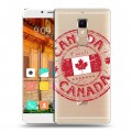 Полупрозрачный дизайнерский пластиковый чехол для Elephone S3 Флаг Канады