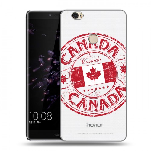 Полупрозрачный дизайнерский пластиковый чехол для Huawei Honor Note 8 Флаг Канады
