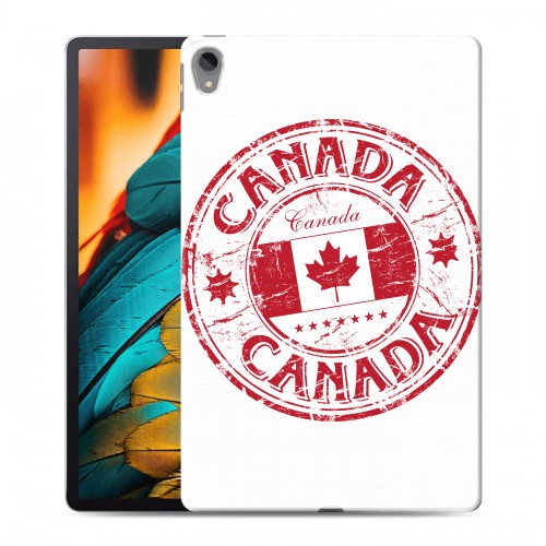 Полупрозрачный дизайнерский пластиковый чехол для Lenovo Tab P11 Флаг Канады