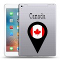 Полупрозрачный дизайнерский пластиковый чехол для Ipad Pro 9.7 Флаг Канады