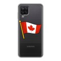 Полупрозрачный дизайнерский пластиковый чехол для Samsung Galaxy A12 Флаг Канады